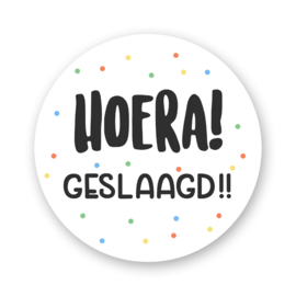 Sluitstickers – Hoera Geslaagd!