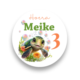 Traktatie stickers Turtle