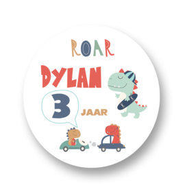 Traktatie stickers Cool Dino's
