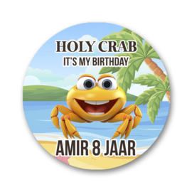 Traktatie stickers - Holy Crab