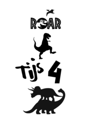 Raamsticker Dinosaurussen