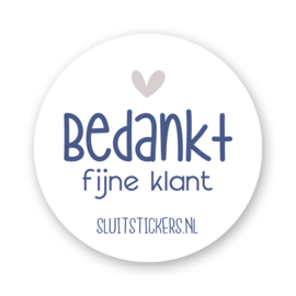 Sluitstickers Bedankt fijne klant- met naam webwinkel