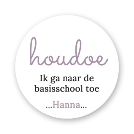 Traktatie stickers -Houdoe