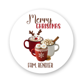 Sluitstickers kerst -  Choco