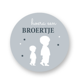 Sluitzegel Hoera een broertje Silhouette*