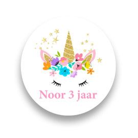 Traktatie stickers  Unicorn Sparkle