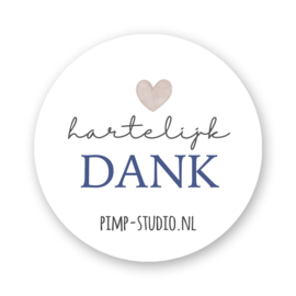 Sluitstickers Hartelijk dank naam webwinkel