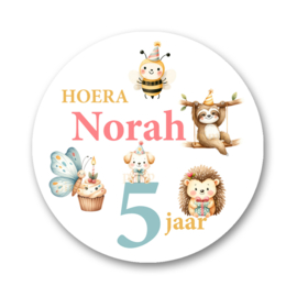 Traktatie stickers dieren*