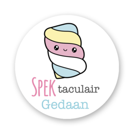 Traktatiestickers- Spektaculair Gedaan