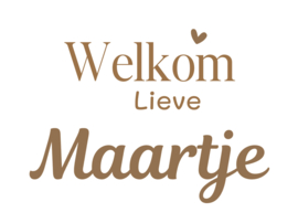 Naamsticker* Welkom Lieve