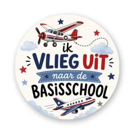 Traktatiestickers “Ik vlieg uit naar de basisschool”
