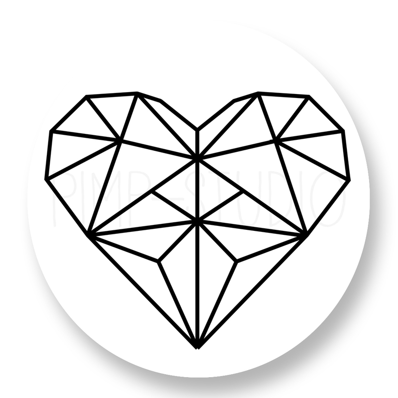 Sluitzegel Heart-Geo