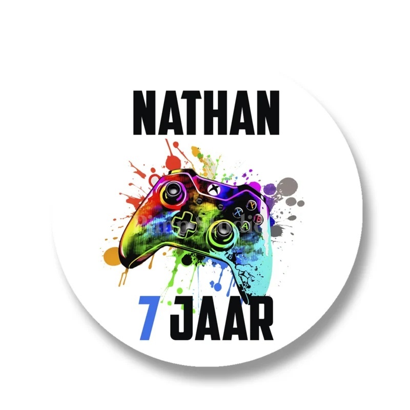 traktatiestickers school gepersonaliseerd - gamen