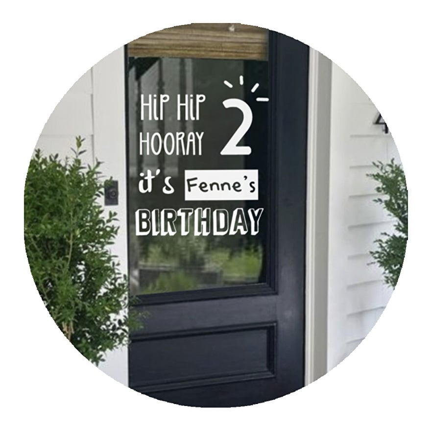 raamstickers verjaardag