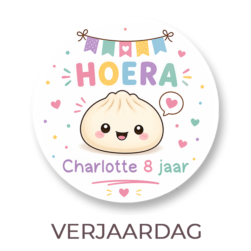 traktatiestickers verjaardag