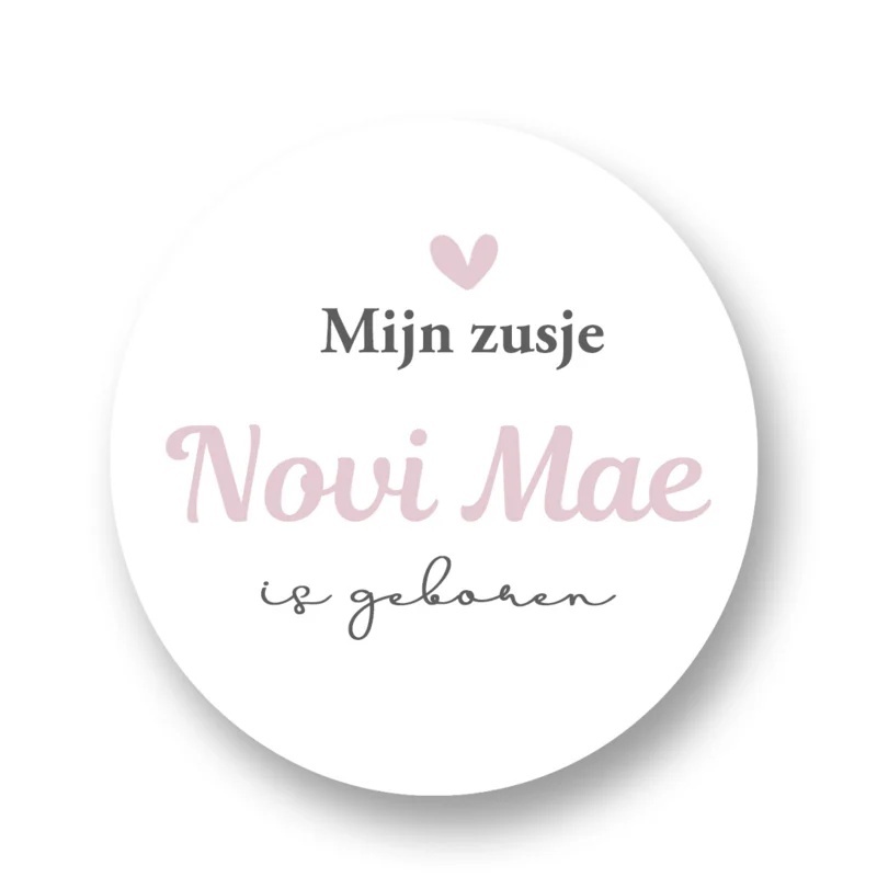 sluitstickers geboorte - gepersonaliseer