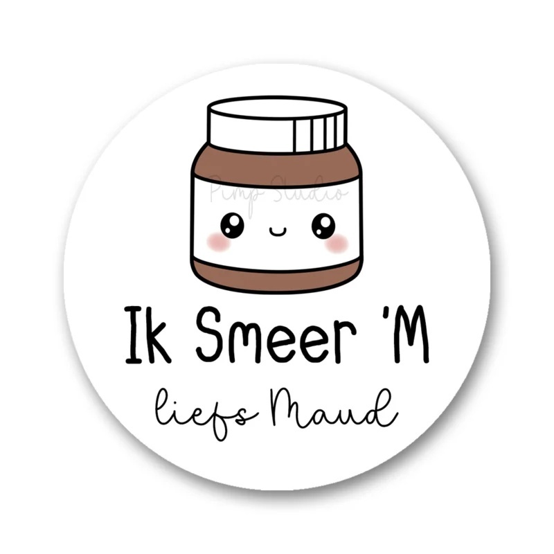 gepersonaliseerde traktatiestickers school -ik smeer M