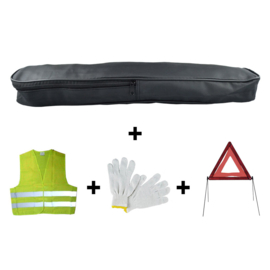 JBM Tools | Emergency kit pvc tas + driehoek + vest + handschoenen