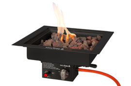 Easyfires Inbouwbrander vierkant 40x40 cm Black (Limited Edition)