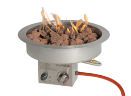 Easyfires Inbouwbrander rond RVS ∅ 40 cm