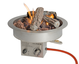 Easyfires Inbouwbrander rond RVS ∅ 40 cm