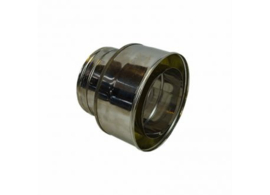 Dubbelwandig rookkanaal RVS, diameter Ø150-200 plug