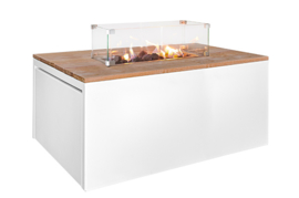 Easy Fires vuurtafel Cube Rechthoek wit