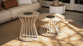 Cosilumia round sandy beige ø 70 x 41 cm