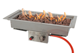 Easyfires Inbouwbrander 50x25 cm rechthoek RVS