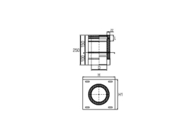 Dubbelwandig rookkanaal RVS, Topaansluiting, diameter Ø150-200mm