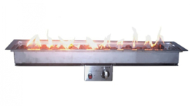 Easyfires Inbouwbrander rechthoek RVS 96x26