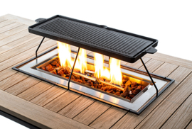 soort Pef Monumentaal Grillplaat Inbouwbrander Rechthoek Happy Cocooning | Accessoires Happy  Cocooning | vuurtafelwebshop