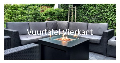 Vuurtafel vierkant