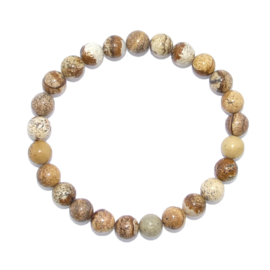 Armband Landschapsjaspis - kralen 8 mm
