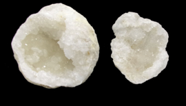 Bergkristal Geode Paar