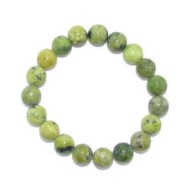 Armband Serpentijn - Olivijn - kralen 10 mm
