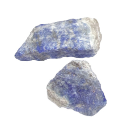 Lapis Lazuli ruw, 2 stukjes