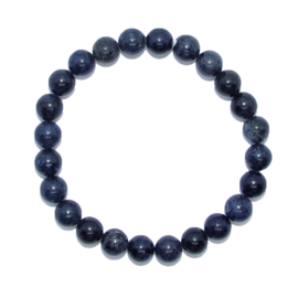 Armband Dumortieriet - kralen 8 mm
