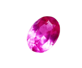 Roze facetgeslepen Saffier 8,55 ct met GGL certificaat verkocht