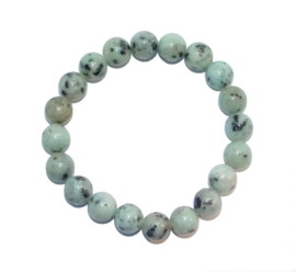 Armband Kiwi Jaspis - kralen 10 mm