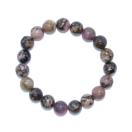 Armband Rhodoniet - kralen 10 mm