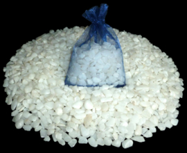 Organza-zakje met Sneeuwkwarts - Melkkwarts 75 gram