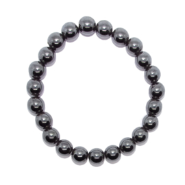 Armband Hematiet - kralen 10 mm