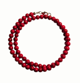 Halsketting Howliet rood