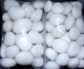 Trommelsteen Sneeuwkwarts ( Melkkwarts ) 500 gram
