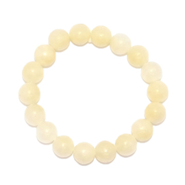 Armband Jade geel - kralen 10 mm