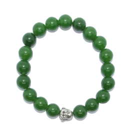 Armband Jade - Buddha - kralen 10 mm