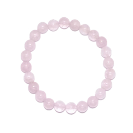 Armband Rozenkwarts - kralen 8 mm