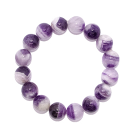 Armband Amethist - kralen 12 mm