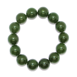Armband Jade - kralen 14 mm